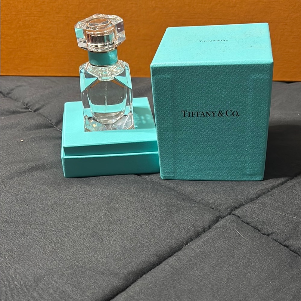 Tiffany & Co. Crystal Perfume with Blue Accent